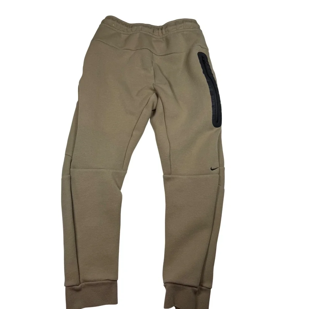 Nike Kids Tech Fleece Joggers Tan Khaki Sweatpants Boys Large L CU9213-247